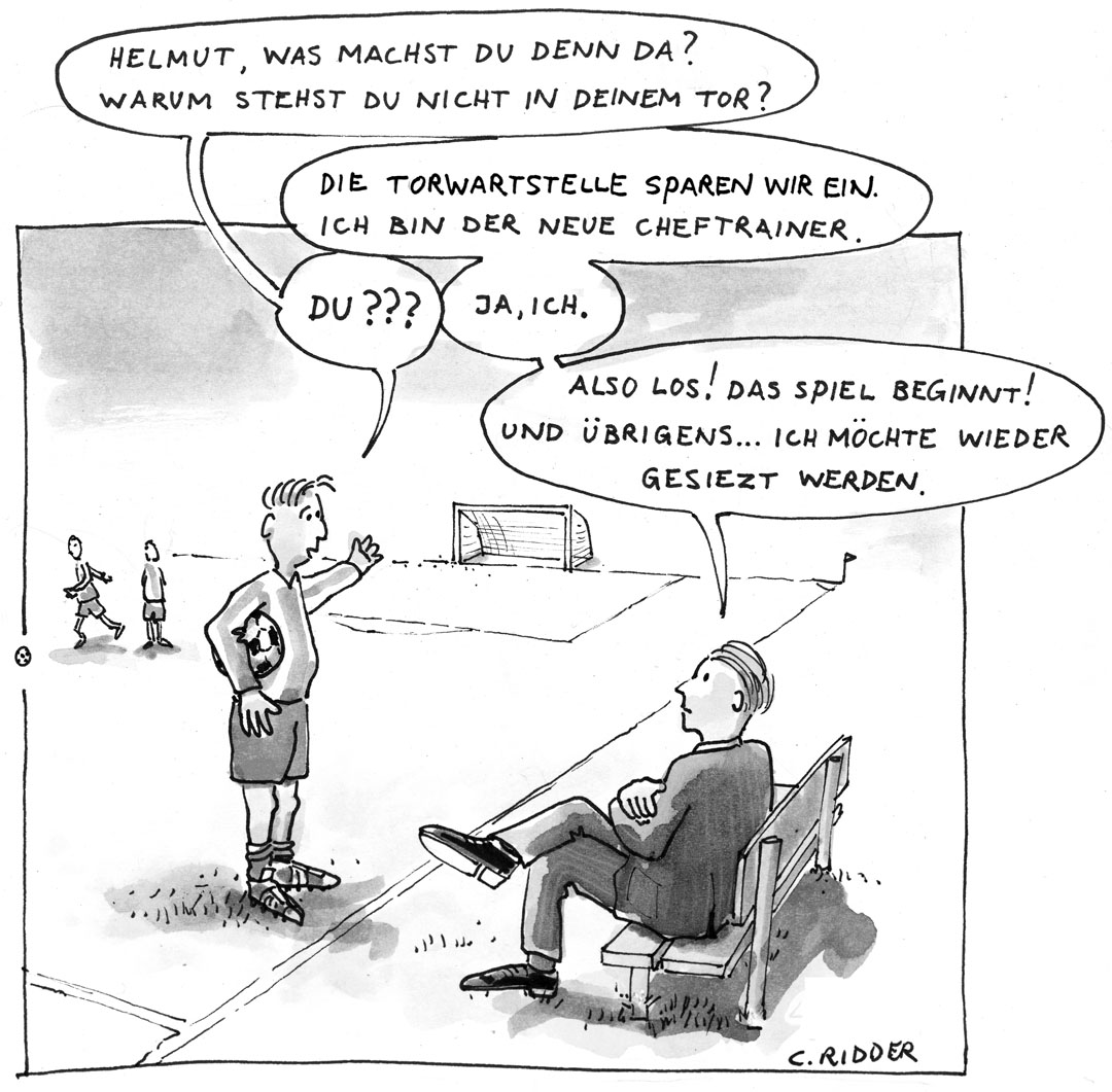 Business Illustration, Cartoon, Christian Ridder, Handbuch Prozessberatung, Führungswechsel