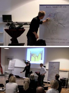 Kick Eventwerkstatt 2012, die Quatschtronauten, Inspriration und Unterhaltung