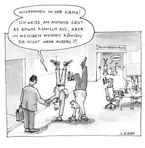 Business Illustration, Cartoon, Christian Ridder, Handbuch Prozessberatung, Firmenkultur