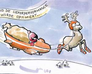 Projektbeispiel Illustration Weihnachtskarte