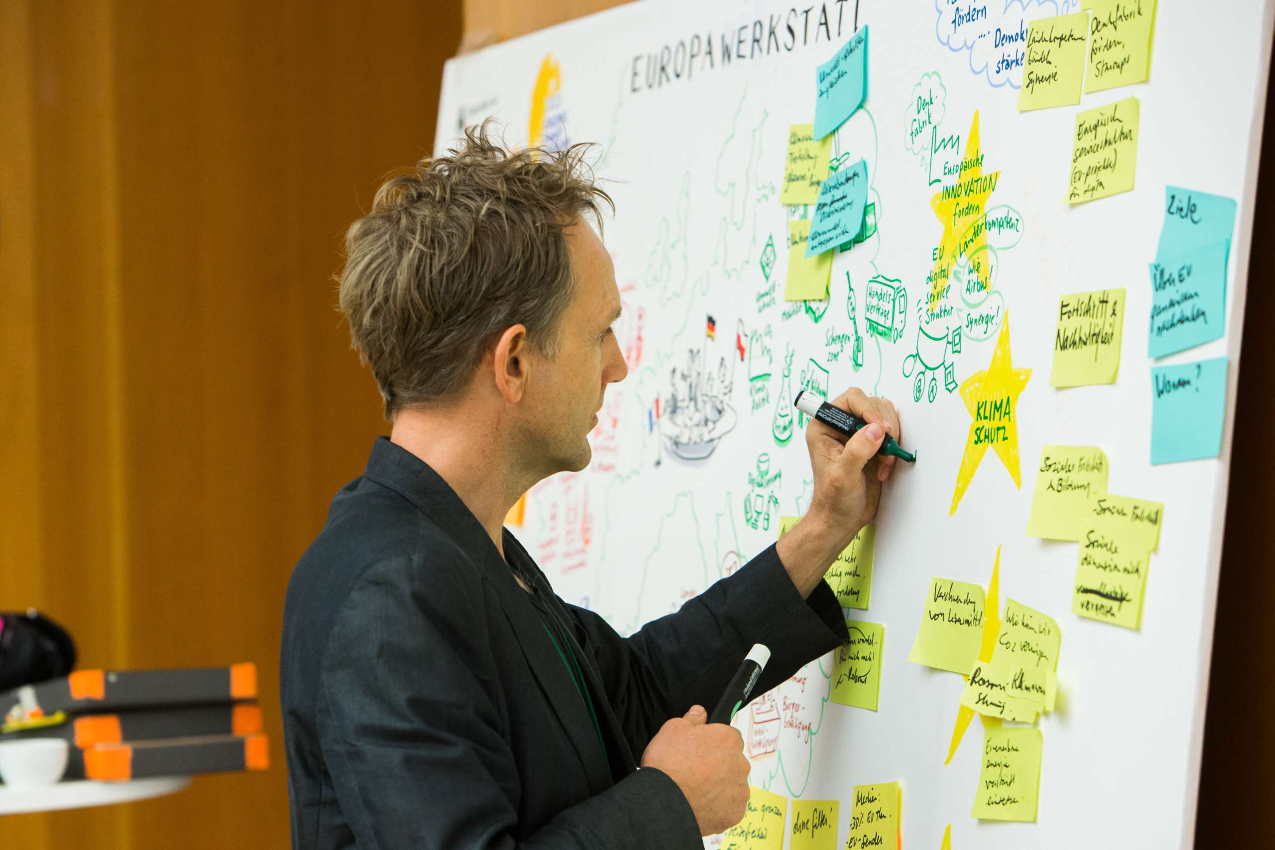 Die letzte Details eines Graphic Recordings