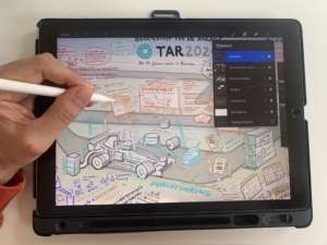 Digitales Grahpic Recording auf dem iPad mit ProCreate