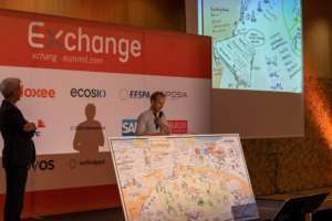 Präsentation des Graphic Recording am Ende der Veranstaltung