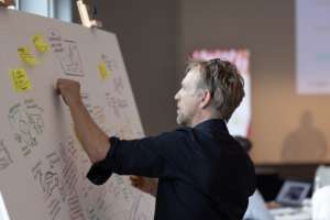 Seitenansicht einer Graphic Recorder